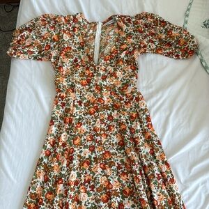 Faithfull the Brand Floral Midi Dress